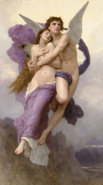 El rapto de Psique  del pintor francés William-Adolphe Bouguereau (1895).