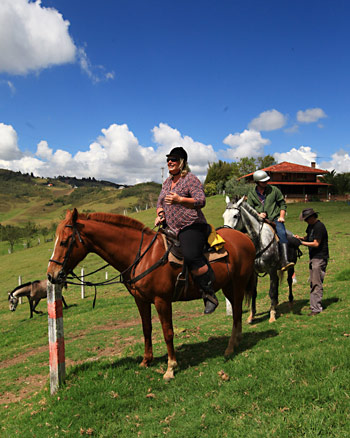 Monta Runa (Cuenca) lleva al turista a sitios como la hacienda Santa Marta.