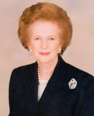 Margaret Thatcher primera ministra británica entre 1979 y 1990.
