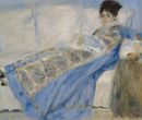Señora Monet en un sofá, 1874.