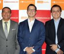 Hugo Falcones, gerente de Marketing; Juan Carlos Salame, gerente de Desarrollo d