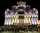 La Orquesta Sinfónica del Municipio de Loja interpretó la cantata Todos.