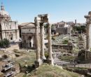 El Foro Romano contiene catacumbas, ruinas y sitios antiguos que reflejan una vi