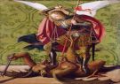 San Miguel mata al dragón, Josse Lieferinxe (1493-1508).