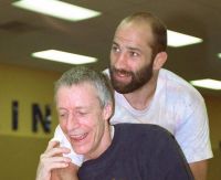 John du Pont y David Schultz en una foto de 1995.