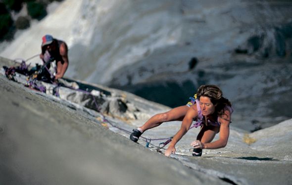 Lynn Hill es una de las escaladoras más famosas del Yosemite.
