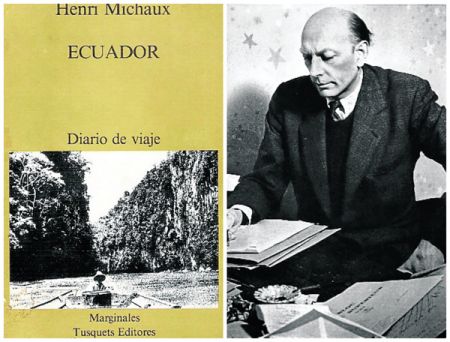 Portada del libro y su autor: Henri Michaux (1899-1984).