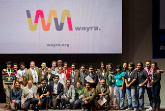 Ganadores cuyos proyectos fueron seleccionados en Wayra México.